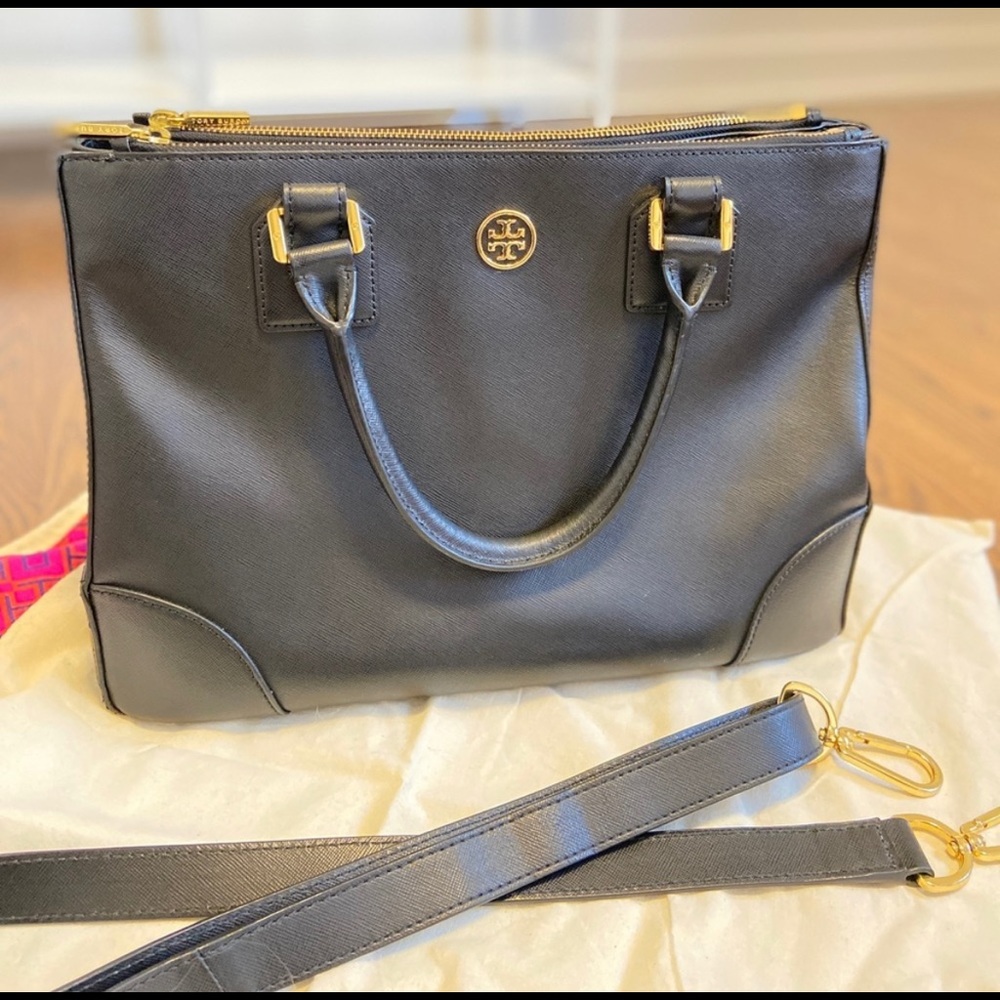 TORY BURCH GORGEOUS ROBINSON DOUBLE ZIP TOTE